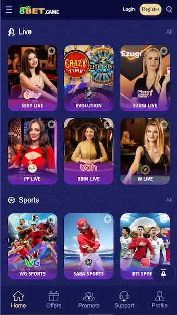 8 bet Game